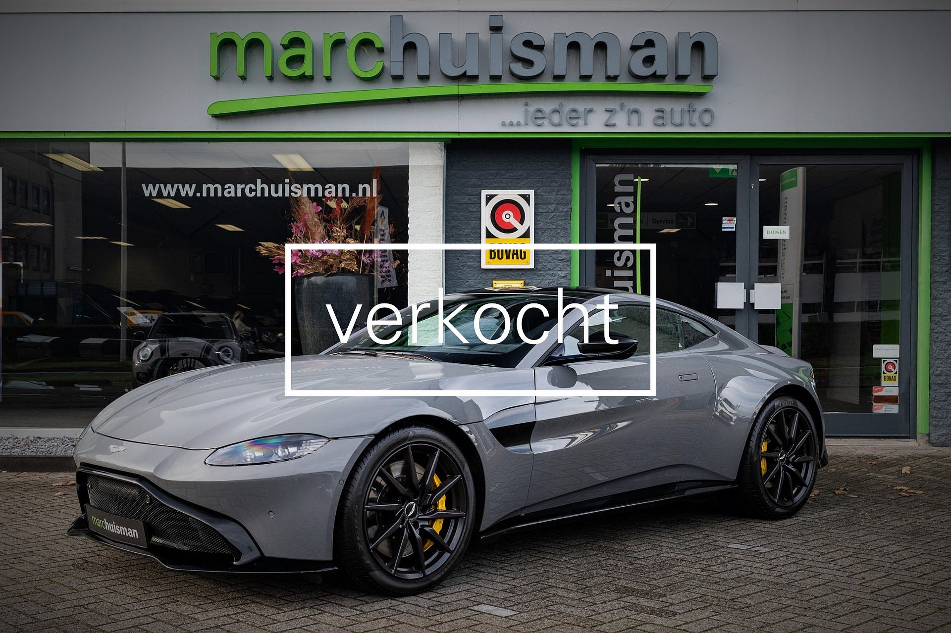 Aston Martin Vantage 4.0 V8 / CHINA GREY / ALCANTARA INT. / SP. PLUS PACK + STOEL